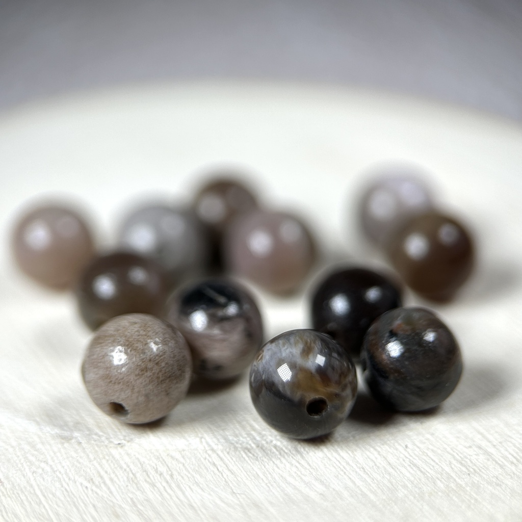 Perles Bois pétrifié