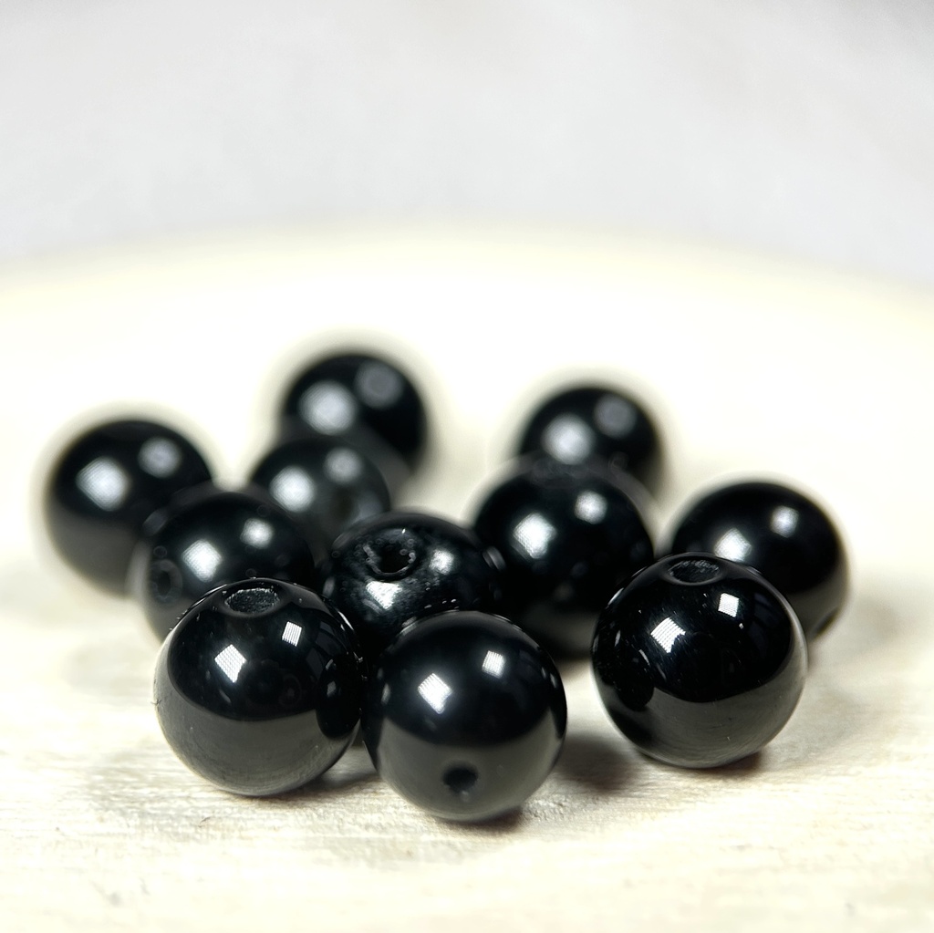 Perles Obsidienne Noir