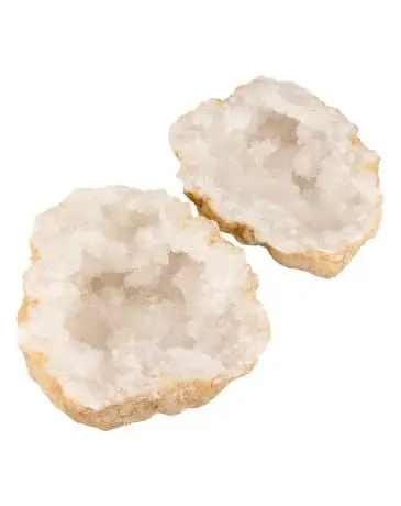 Géode de quartz entière (les 2 moitiés) modèle moyen