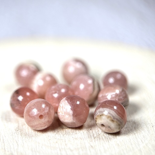 Perles Rhodochrosite