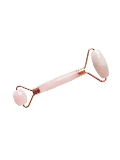Rouleau de massage quartz rose